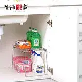 在飛比找遠傳friDay購物優惠-【生活采家】台灣製304不鏽鋼廚房可堆疊ㄇ型收納架#2712