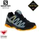 【SALOMON 索羅門 男 CUSTER GTX 低筒登山鞋《烏木黑/褐綠/秋葉黃》】412316/戶外鞋/悠遊山水