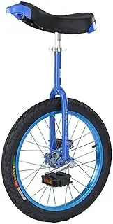 Wheel Unicycle with Color Aluminum Alloy Rim for Outdoor Sports Fitness Exercise Health for Adults Beginner (Color : Blue, Size : 18Inch) Durable TDF
