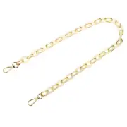24 Inch Acrylic Chain Purse Strap Replacement Luxury Handbag Strap, Clear Beige