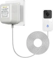 Ketimos 24V/500mA Doorbell Power Cord,Compatible with Ring, Nest, Wyze & Eufy Smart Doorbells - 8M Cable (AU Plug) White