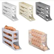 Egg Dispenser Removable Egg Storage Box Automatic Scrolling Egg Rack 4 Tier