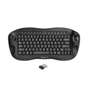Banalove 2.4GHz Wireless Mini Portable Keyboard with Built-in Trackball Mouse...