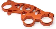 CNC Aluminum Motorcycle Lowering Triple Tree Front Upper Top Clamp Accessoriess for Yamaha YZF R1 YZFR1 YZF-R1 2004 2005 2006 Decorate (Color : Orange)