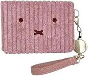 [マリモクラフト] Miffy 2 Fold Pass Case, Pink, Large Corduroy Series