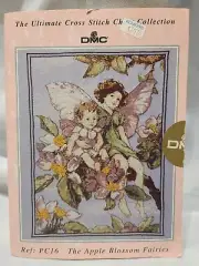 Rare Vintage Dmc The Apple Blossom Fairies Cross Stitch Chart