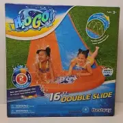 H20GO! 18ft Double Lane Slip N Slide Water Slide with Drench Pool by Bestway