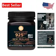 8.75 oz Raw New Zealand Manuka Honey - MGO 925+, Certified Natural Sweetener