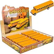 7" DIE CAST PULL BACK SCHOOL BUS