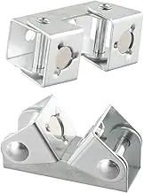 2PCS V Type Welding Clamps, Adjustable Magnetic Base, Hold Tabs and Small Metal Pieces, Easy Installation, High Strength and Hardness, Silver