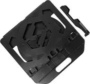 KOMBIUDA Folding Laptop Stand with Phone Holder Portable Computer Stand for Desk Lightweight Riser for Neck Relief and Airflow Stylish Design for Home Office Use