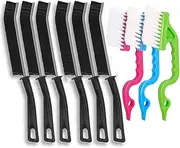 Mumoo Bear 9 Pcs Crevice Cleaning Brush, Bathroom Gap Brush, Hand-held Groove Gap Cleaning Tools, Multifunctional Crevice Gap Cleaning Brush Tool, Shutter Door Window Track Kitchen Cleaning Brushes