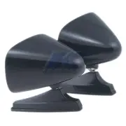 K-Source 1600B Exterior Mirror Dual Sport Set Of 2 Black Manual Non-Foldaway