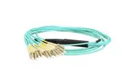 DYNAMIX 3M OM3 12C MTP Male LC Duplex 2mm Fan-out 0.5m. Break out Fibre Cable