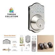 Traditional Electronic Keypad Deadbolt Door Lock with Touch-Control Keyless E...