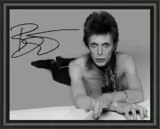 DAVID BOWIE SIGNED - ZIGGY STARDUST - A4 HIGH GLOSS - PHOTO QUALITY INSERT