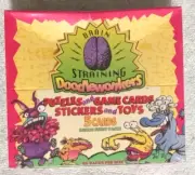 1996 Brain Straining Doodlewonkers Cards Sealed Box Puzzles/Games/Stickers
