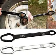Universal Wrench Double-head Ratchet Spanner Adjustable 8-22mm Bicycle Repair