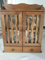 Wooden Spice Cabinet-12 Bottle-w/labels--Hi Mark-Yoshikawa-New