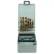 HSS-Co (5% Cobalt) Drill Bits 1mm to 13mm 25pcs Set (0.5mm Increment)