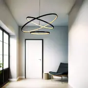 Julia Ring LED Pendant Light - Black, Small, Dimmable, 2300 Lumens, PL0166