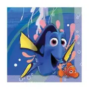 Under The Sea Finding Dory Party Supplies Lunch Napkins (Pk.16)