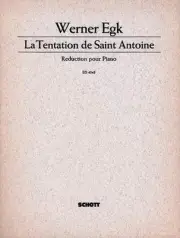 Werner Egk Tentation De St Antoine Vocal & Piano Classical Sheet Music Book
