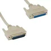 LOT10 25' DB25 25Pin Male to Female Cable 28AWG Serial RS232 Printer DTE Scanner