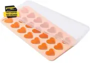 Heart Shaped Ice Cube Trays - Silicone Heart Ice Cube Tray with Lid,Silicone Sha