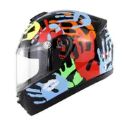 SM962 Motorcycle Full Face Helmet Flip Up Adult Motocross Dirt Bike L
