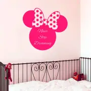 Wall Decal Minnie Mouse Decal Dream Vinyl Sticker Play Room Nursery Decor KI19
