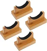 JOINPAYA 2 Sets Bamboo Baseball Bat Display Racks Durable Vertical Brackets for Collecting Showcasing Game Used Autographed Bats Eye Catching Decor for Baseball Lovers