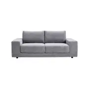 Eliana 3 Seater Sofa Fabric Uplholstered Lounge Couch - Fog