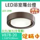 台灣現貨實體店面【基礎照明旗艦店】(WPVB78-20)LED-20W浴室陽台吸頂燈 鐵藝烤漆+玻璃罩 附OSRAM LED磁吸燈板 全電壓 保固一年