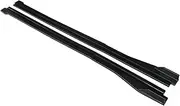 Car Accessories Side Skirts Extension Splitters Body Apron Lip Winglet Carbon Fiber Look ABS Compatible for A4 2017 18 2019 2021 2023(Matte Black)