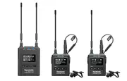 UWMIC9S MINI KIT 2- RX9+TX9+TX9 ADVANCED 2-PERSON WIRELESS UHF LAVALIER SYSTEM WITH DUAL CAMERA-MOUNT RECEIVER, PREMIUM DK3A LAVALIERS, LI-ION POWER, HARD CASE & MORE