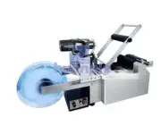 Round Semi-Automatic Bottle Labeling Machine with Date Code Printer,Labeller