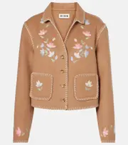 [Rixo] Rixo Sunday wool-blend jacket AU 18 beige
