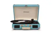 CROSLEY Crosley Cruiser Turquoise - Bluetooth Turntable & Record Storage Crate