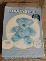 Huggables Blue Teddy Bear Latch Hook Kit Plush Build Your Own Bear 14" 36615