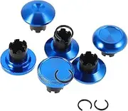 SHINEOFI 8pcs Metal Thumbstick Caps for Controller High Low Grips Back Buttons for Enhanced Sturdy Replacement Accessories