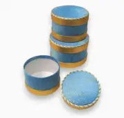 Cosmopolitan Blue Round Gift Boxes Value Pack of 3