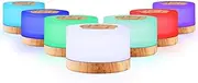 Devanti Aroma Diffuser, 500ml Wood Air Humidifier Purifier Essential Oils Car Airs Freshener Vaporizer Aromatherapy Diffusers Scent Booster Home Office Bedroom Humidifiers Steam, 7 LED Light