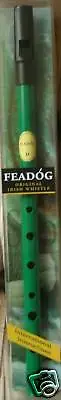 Genuine Original Irish Tin Whistle in Green by Feadog, F10