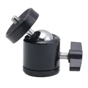 Mini Ball Head 1/4" Screw Mount Bracket Holder 360 Swivel for DSLR Camera Tripod
