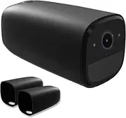 HOLACA Silicone Skins for EufyCam 2/2 Pro Weatherproof Protective Cover(2-Pack, Black)