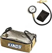 Kings Clear Top Canvas Bag Camping Storage + Kwiky Tyre Deflator Gauge 4WD SUV