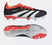 Adidas Predator Pro FG Boots US M11.5 W12.5 Black/White/Red IG7777 Football Lace