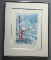 Jerry Garcia-1st Ed Lithograph “Irish Tree”Framed-SILKSCREEN SIGNATURE-#290-300