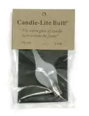 2 PRIM 6 watt COUNTRY SILICONE CANDLE BULB FOR PRIM CANDLABRA BASE LAMP ap